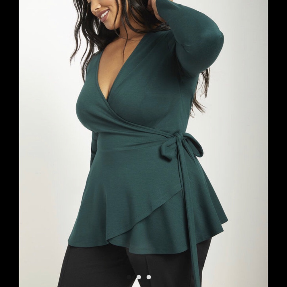 Peplum Wrap Top